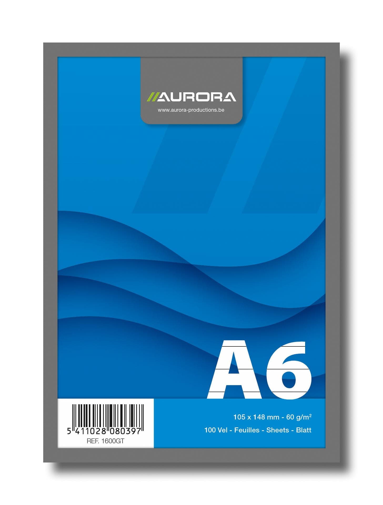 Blocnotes capsat, A6, 100 file - 60g/mp, microperforatii, AURORA Office - dictando