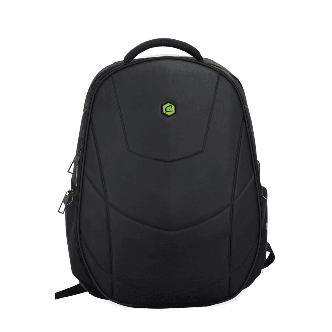 Rucsac BESTLIFE Gaming Assailant, 50x32x23cm, compartiment laptop 17 inch anti-vibratie, negru/verde