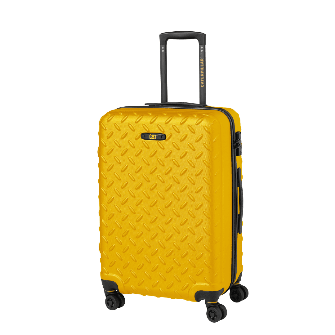 Troler mare CATERPILLAR Industrial Plate, 28 inch,51 x 31 x 74.5 cm (Lxlxh), 92L, material ABS hardside - galben
