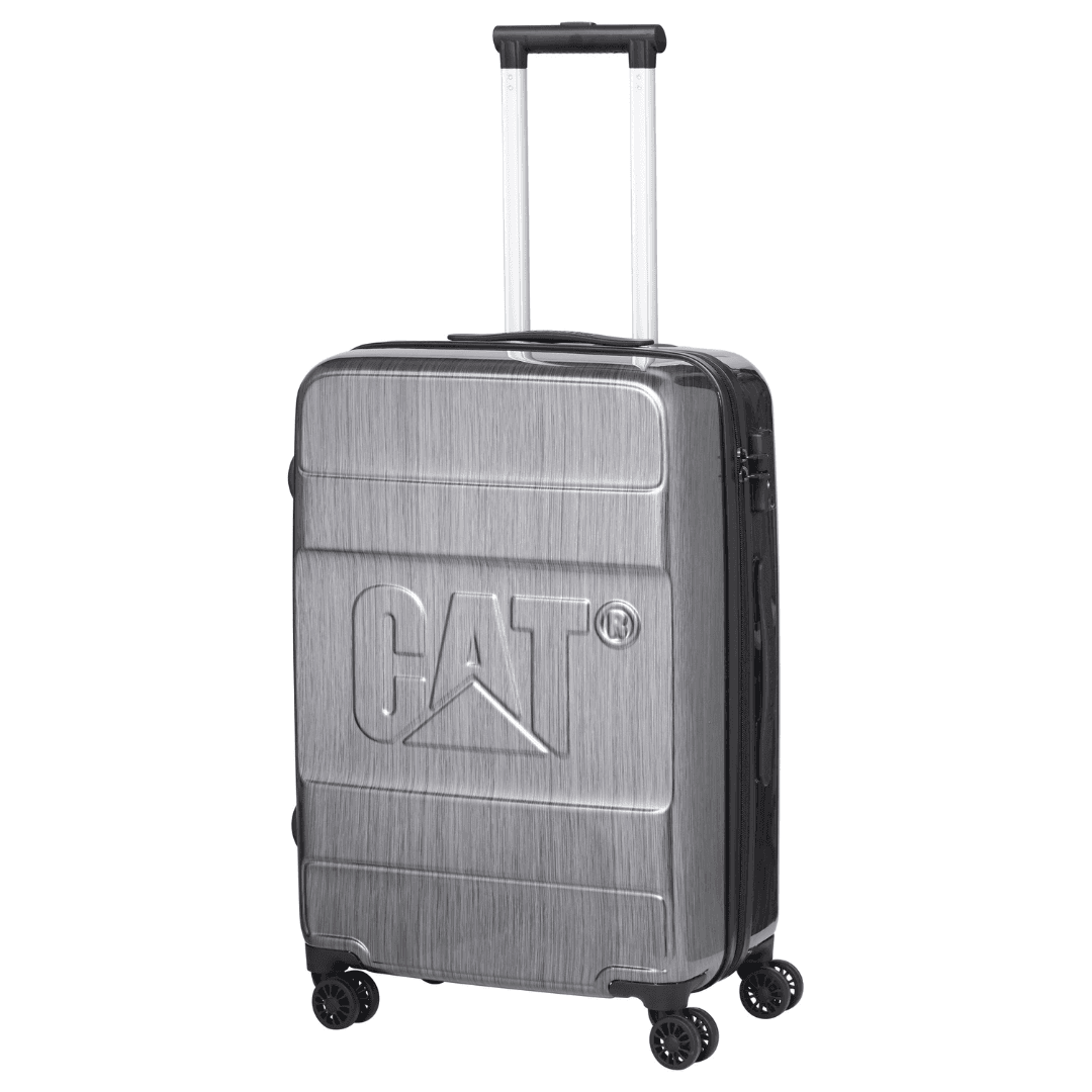 Troler mediu CATERPILLAR Cargo Cat-D 2.0 Nested, 24 inch,45x26x65 cm (Lxlxh), 74L, material ABS - gri lucios