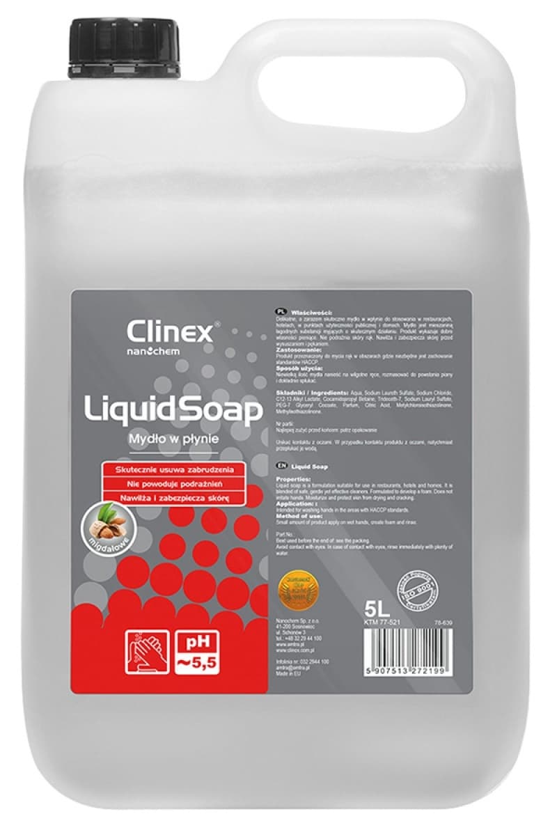 CLINEX Liquid Soap, 5 litri, sapun lichid pentru spalatul mainilor