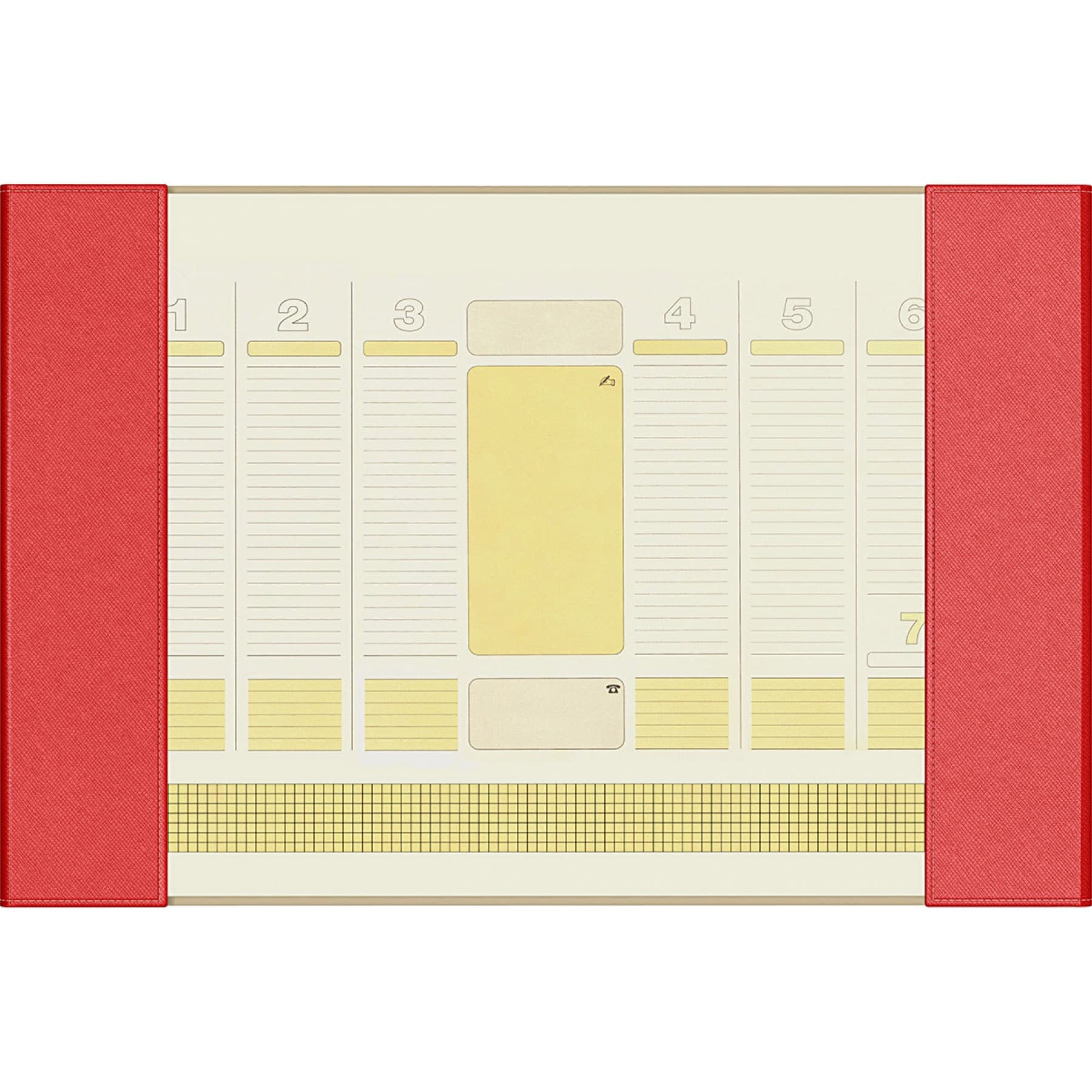 Mapa birou B3  Precision Alicante Red Lined