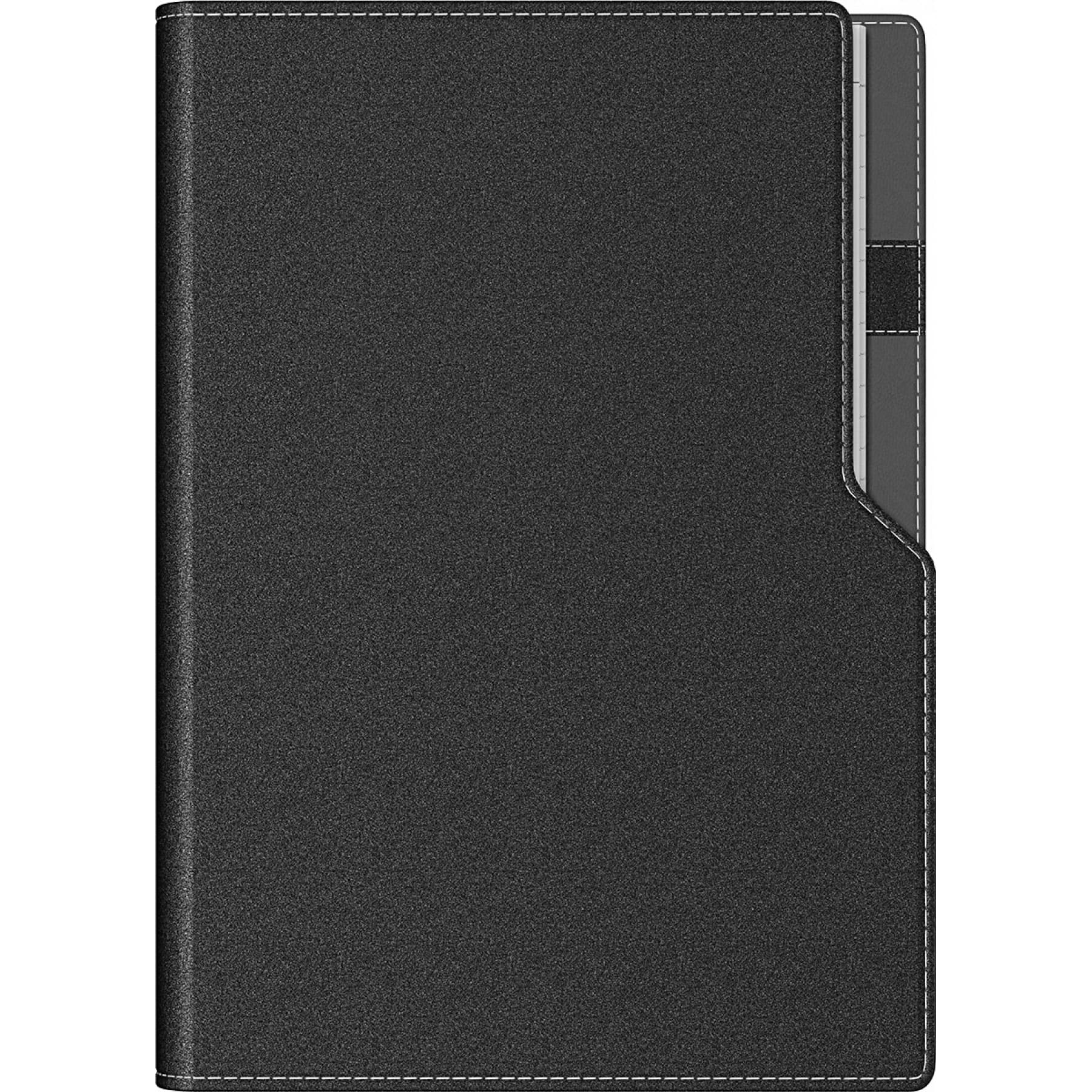 Agenda Precision Ultra A5 cu spirala Black Lined
