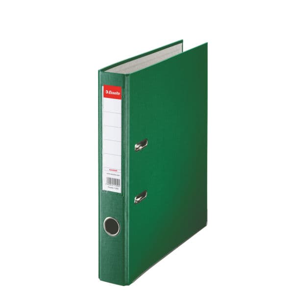 Biblioraft plastifiat Esselte Economy A4 5 cm - verde