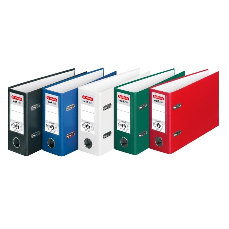 Biblioraft plastifiat PP 8 cm Herlitz A5-diverse culori