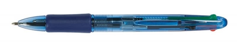 Pix cu 4 culori, varf 1.0 mm, rubber grip, Q-Connect - (N,A,R,V)