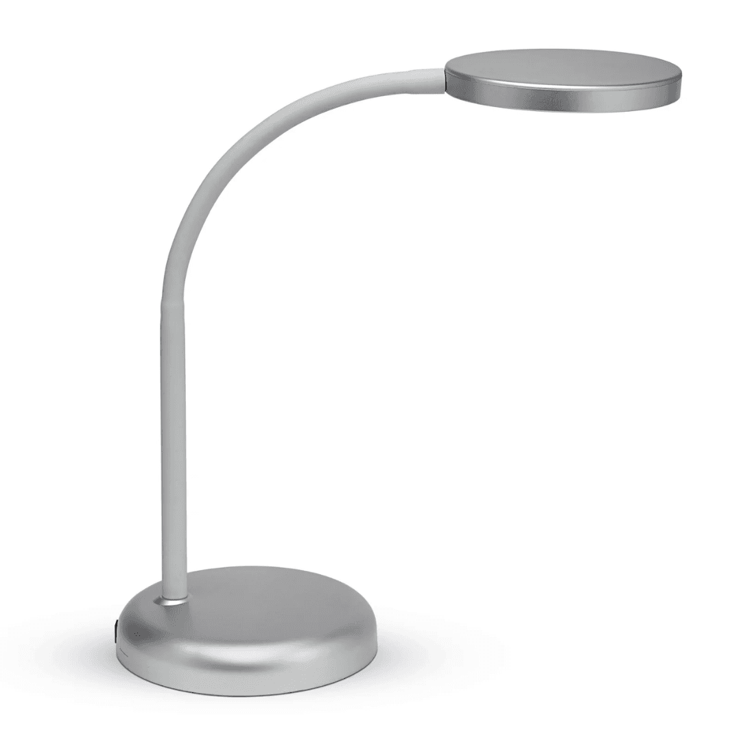 Lampa de birou, cu LED, MAUL Joy - argintie