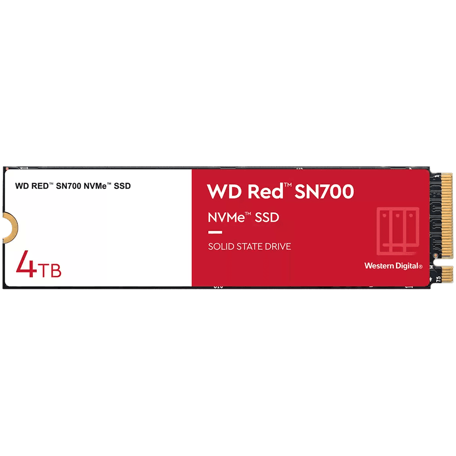 SSD NAS WD Red SN700 4TB M.2 2280-D5-M PCIe Gen3 x4 NVMe - WDS400T1R0C