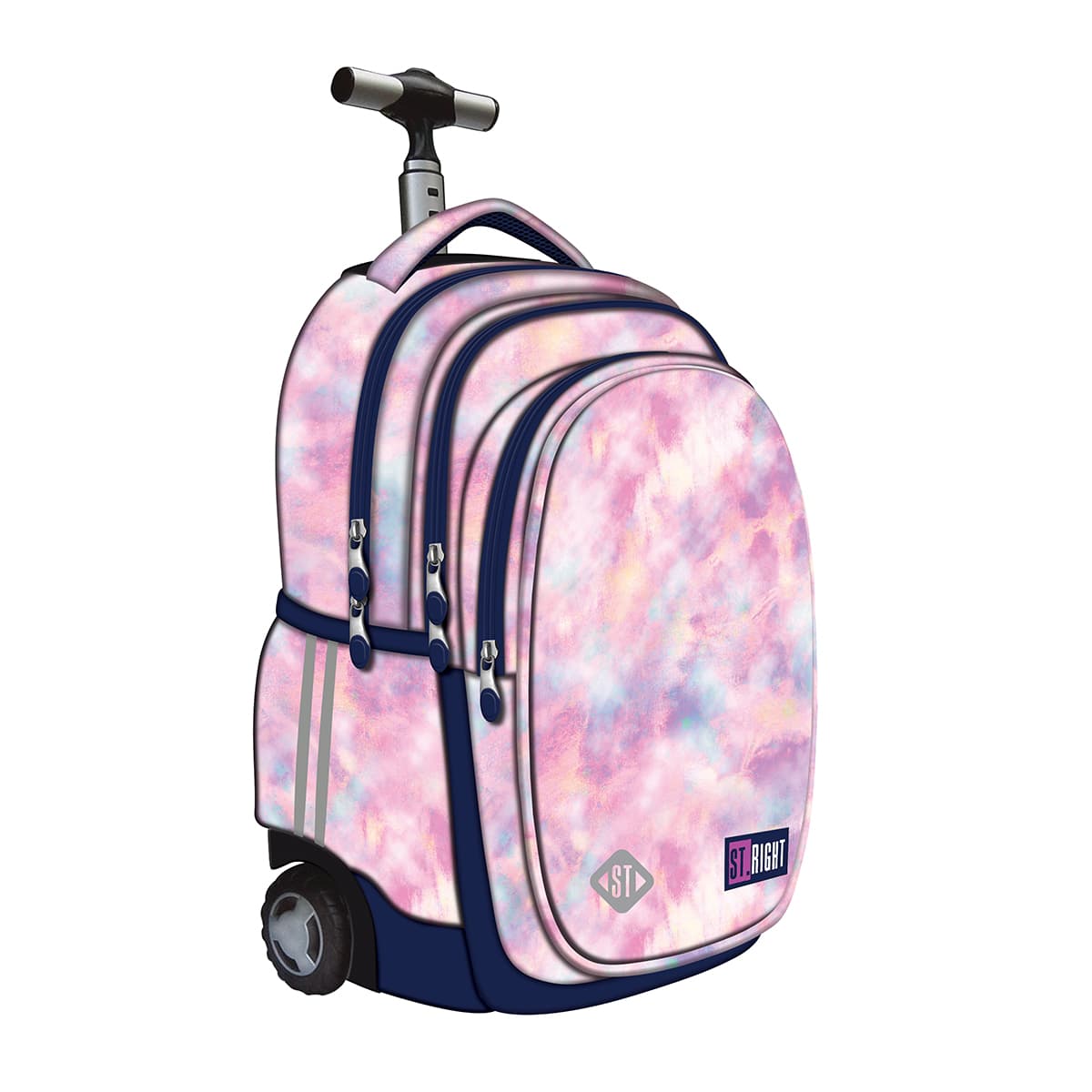 Troller TB01 ST Right Pink Sky 4 compartimente, 44x32x25 cm