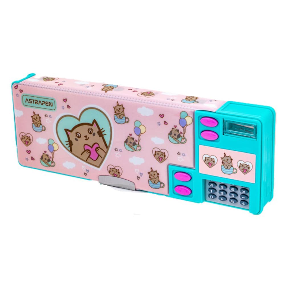 Penar Astra Astrapen Animals, cu calculator, cu ascutitoare