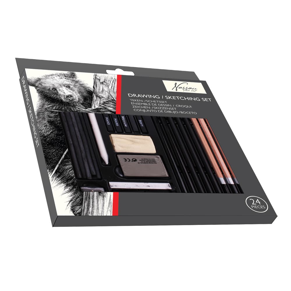 Set pentru desen si schite Creative Craft, 24 piese