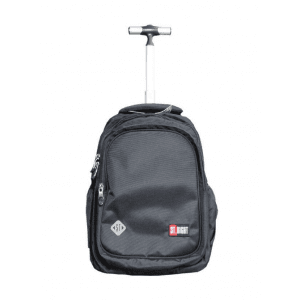 Ghiozdan St.Majewski St.Right Black, 44cm, 4 compartimente, tip troller, negru, TB-01 / 674587