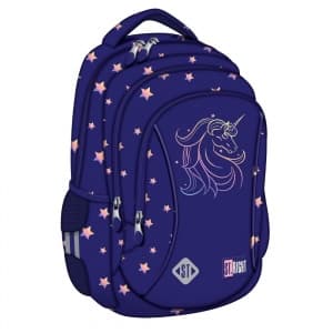 Ghiozdan St.Majewski St.Right Unicorn Glow BP26, 39cm, 3 compartimente, 300899