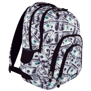 Ghiozdan St.Majewski Dollars, 3 compartimente, 4 buzunare, gri, 617201