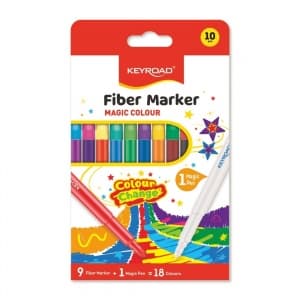 Carioci colorate Keyroad Color Change KR972227, 9 carioci + 1 magic pen, 18 culori