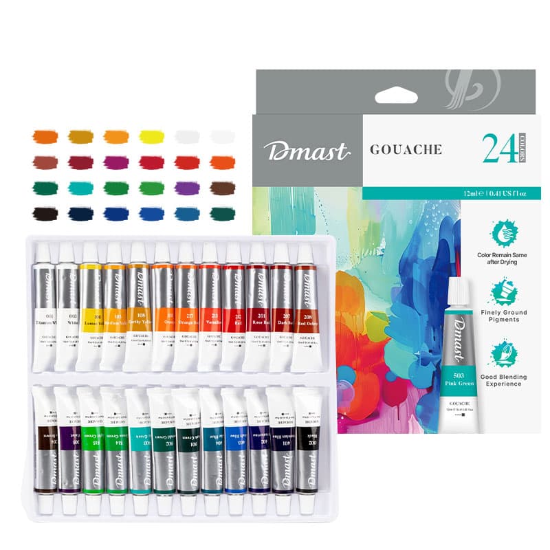 GUASE 24 CULORI 12 ML DMAST BY PEBEO