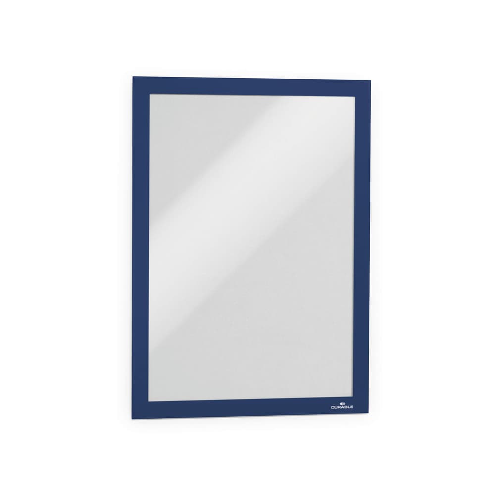 Display magnetic Durable Duraframe, A4, albastru, 2 bucati/set