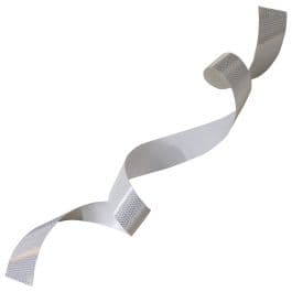 Banda reflectorizanta alba din PVC tip fagure 5cm x 1m - folie PVC reflectorizanta auto omologata