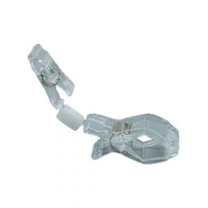 Clips pentru etichete de pret CNX, plastic, 11cm, transparent, set 20 buc