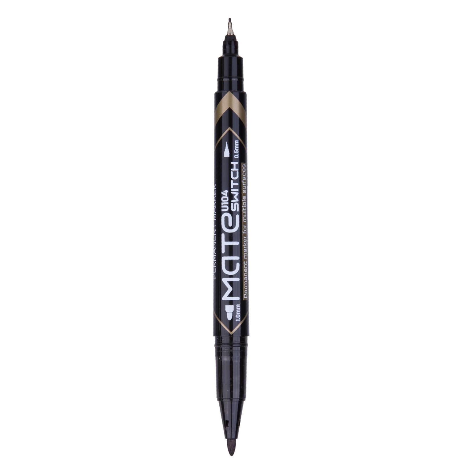 MARKER CD 2 CAPETE 0.5/1MM NEGRU DELI