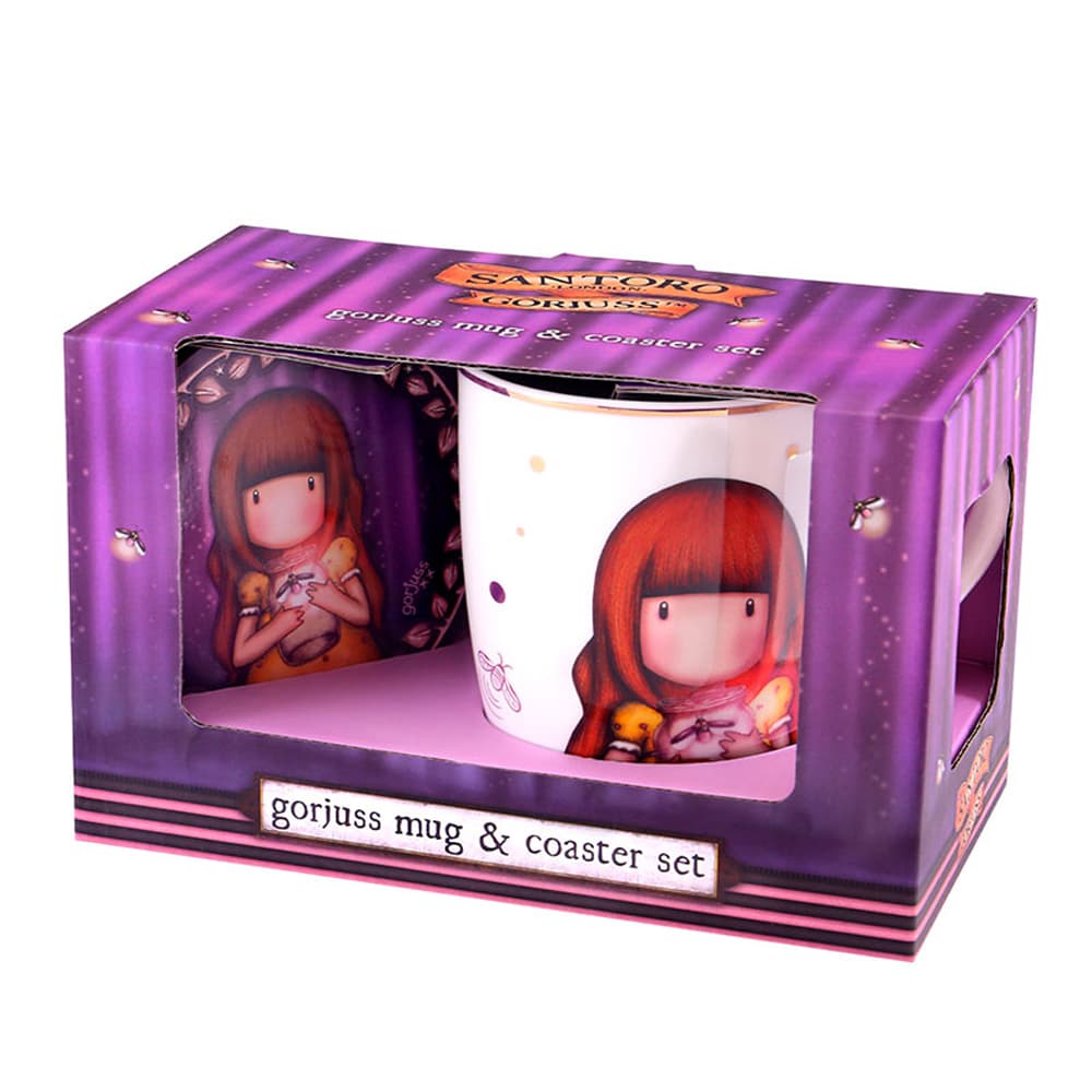 Cana Gorjuss Firefly Dawn, cu suport pentru cana