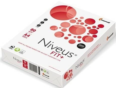 Hartie copiator A4, Niveus Fit+, 80g, 500 coli/top