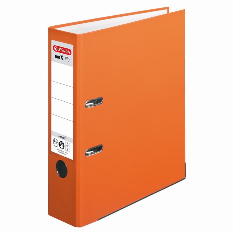BIBLIORAFT A4 7.5CM PP PORTOCALIU HERLITZ