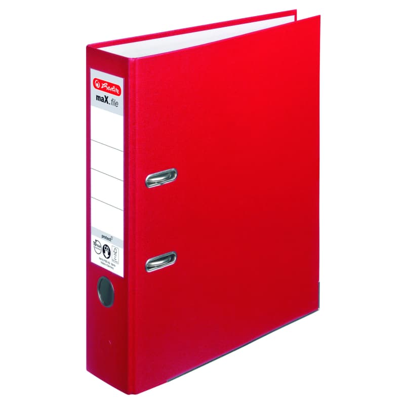 BIBLIORAFT A4 7,5CM PP ROSU HERLITZ