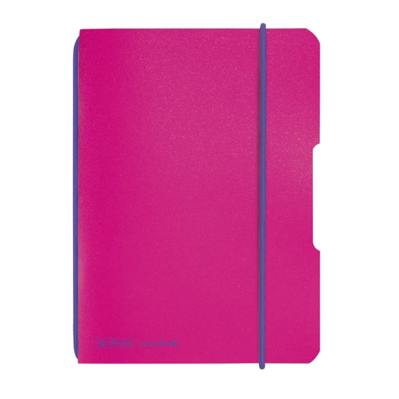 CAIET MY.BOOK FLEX A6 40F 80G/MP PATRATELE PP FUCSIA ELASTIC VIOLET