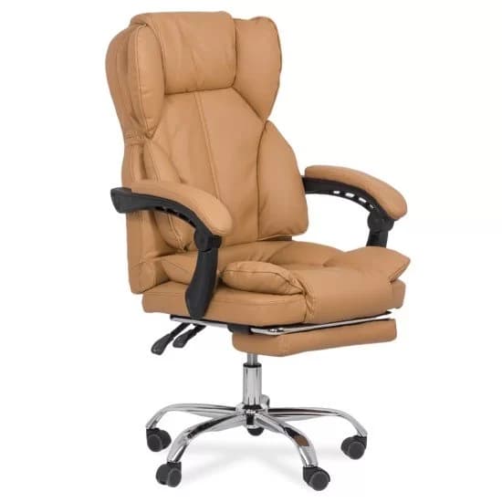 Scaun directorial bej OFF 415 – ergonomic, rabatabil, confort premium