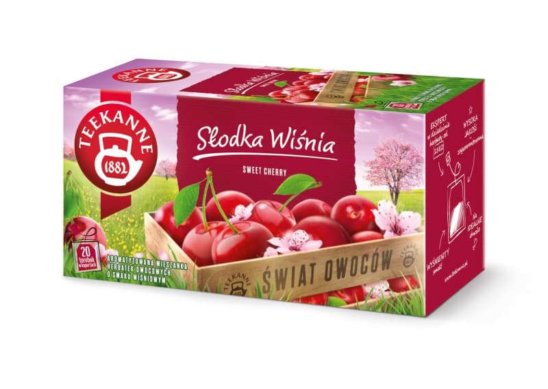 Ceai TEEKANNE World of Fruits, Sweet Cherry, 20 plicuri/cutie