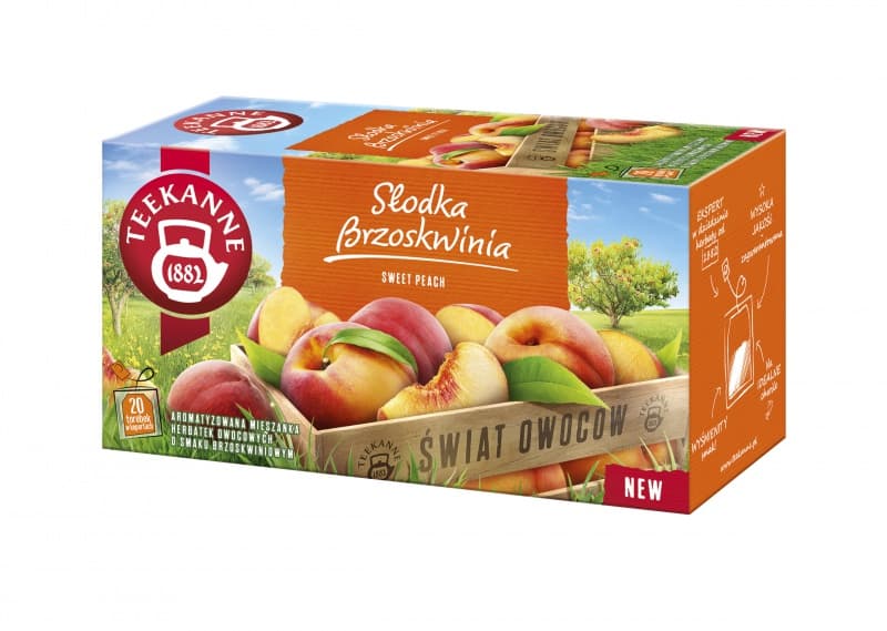 Ceai TEEKANNE World of Fruits, Sweet Peach, 20 plicuri/cutie