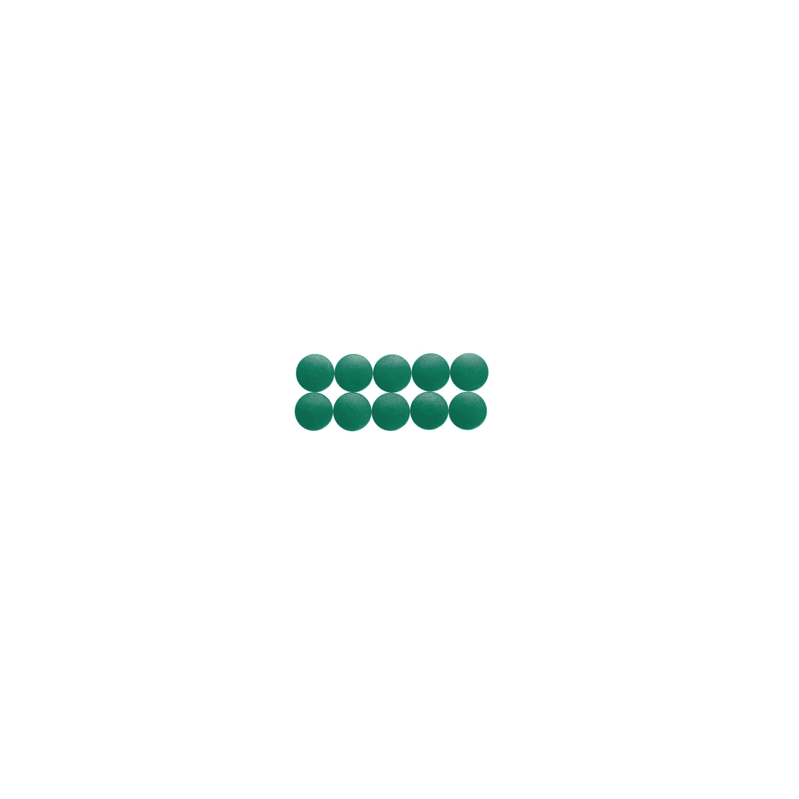 Magneti forma rotunda, D24mm, 0.60 kg forta, 10 buc/set, MAUL Solid - verde