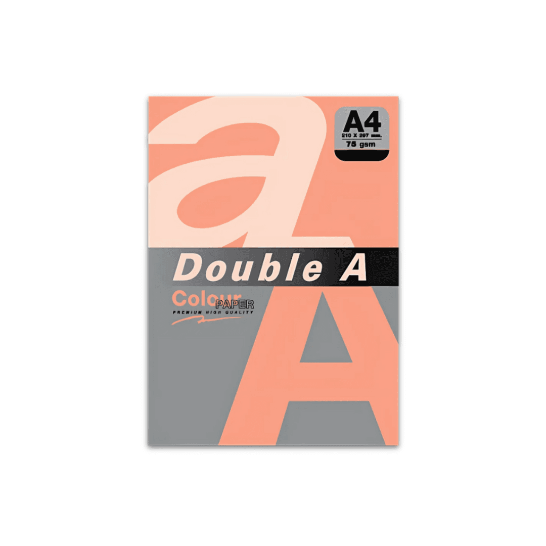 Hartie color pentru copiator A4, 75gsm, 25coli/top, Double A - corai