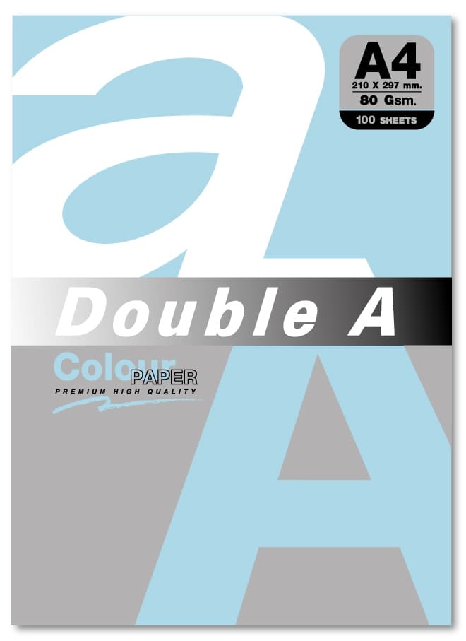 Hartie color pentru copiator A4, 80gsm, 100coli/top, Double A - pastel ocean