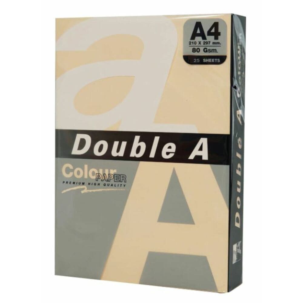 Hartie color pentru copiator A4, 80gsm, 100coli/top, Double A - gold intens