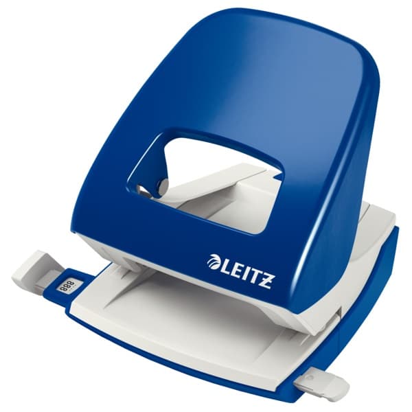 Perforator metalic LEITZ 5008 NeXXt Series, 30 coli, albastru