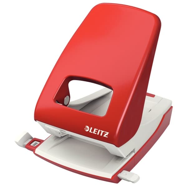 Perforator metalic LEITZ 5138 NeXXt Series, 40 coli, rosu