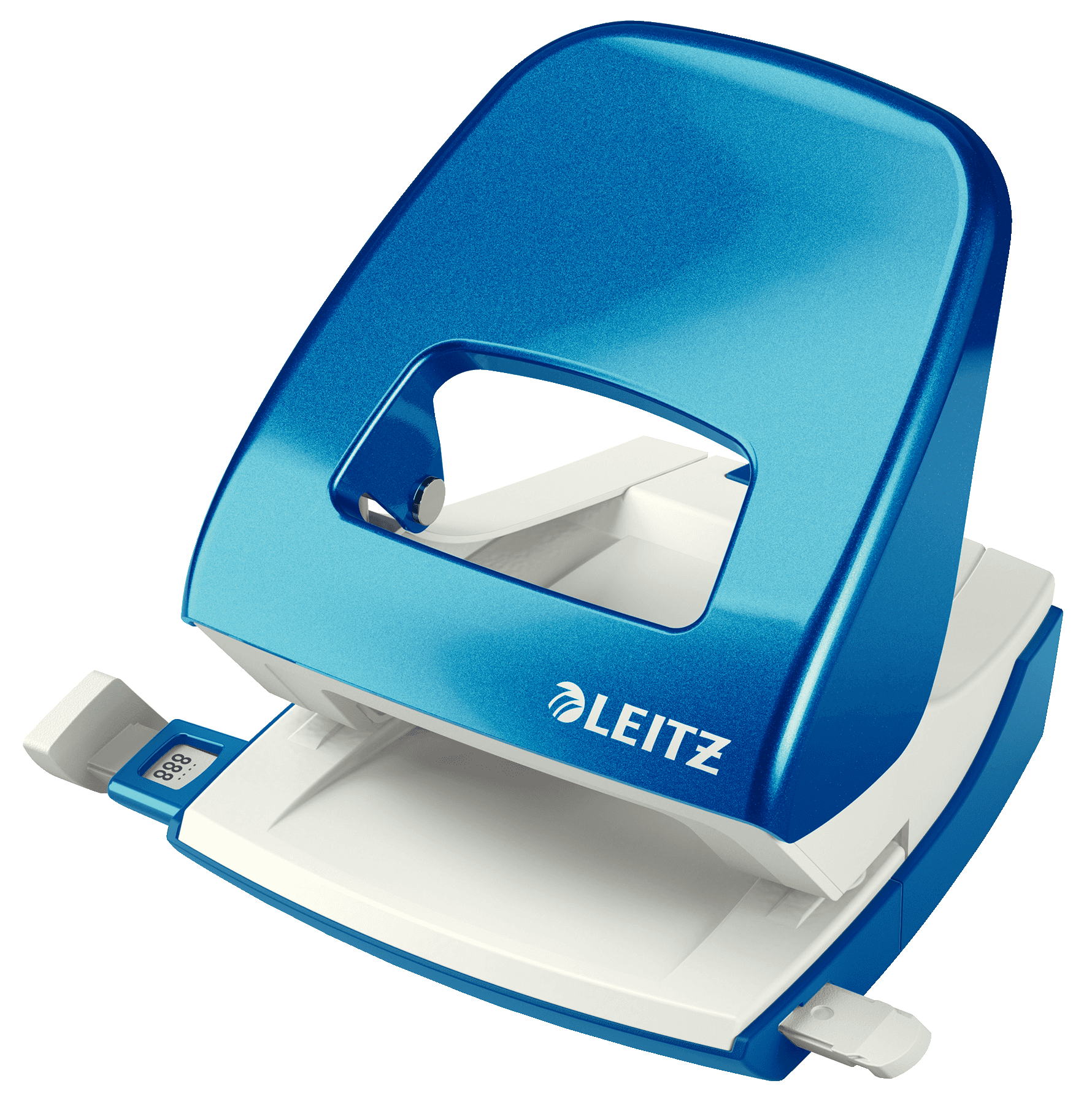 Perforator metalic LEITZ WOW 5008 NeXXt Series, 30 coli, albastru