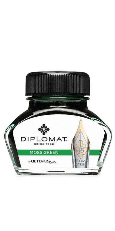 Calimara cu cerneala DIPLOMAT Octopus, 30 ml - verde crud