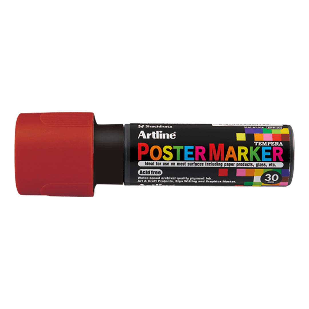 Marker pentru poster ARTLINE, corp plastic, varf tesit 30mm - maro