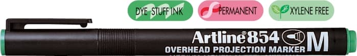 OHP Permanent marker ARTLINE 854, varf mediu - 1.0mm - verde