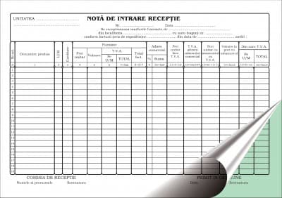 N.I.R. autocopiativ, format A4, 50 set/carnet