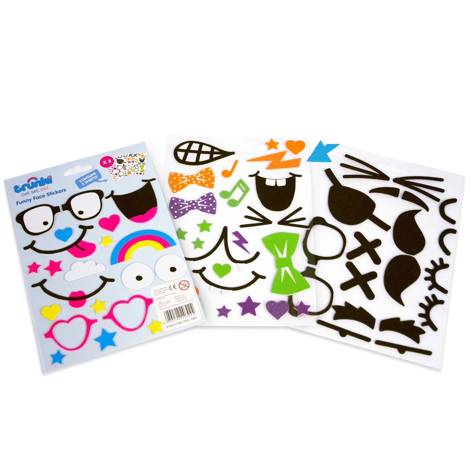 Set autocolante in relief TRUNKI (3 coli) 0302-GB01