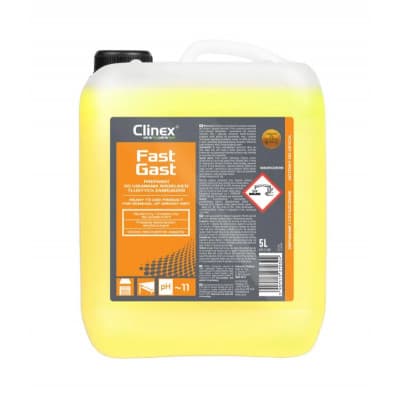 CLINEX FastGast, 5 litri, solutie degresare suprafete murdare de grasime dificila