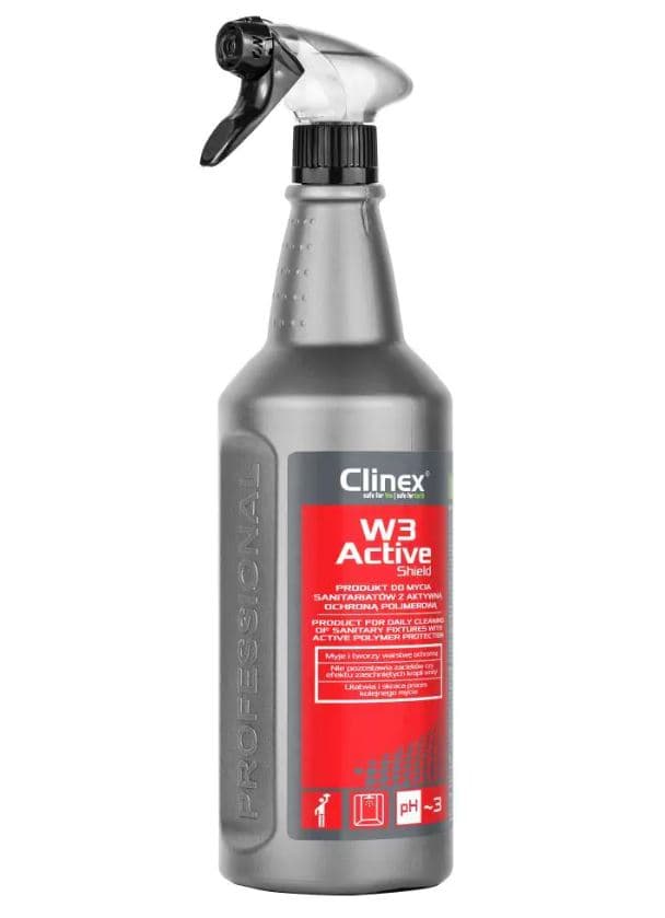 CLINEX W3 Active Shield, 5 litri, solutie delicata, curatare suprafete sanitare/bai