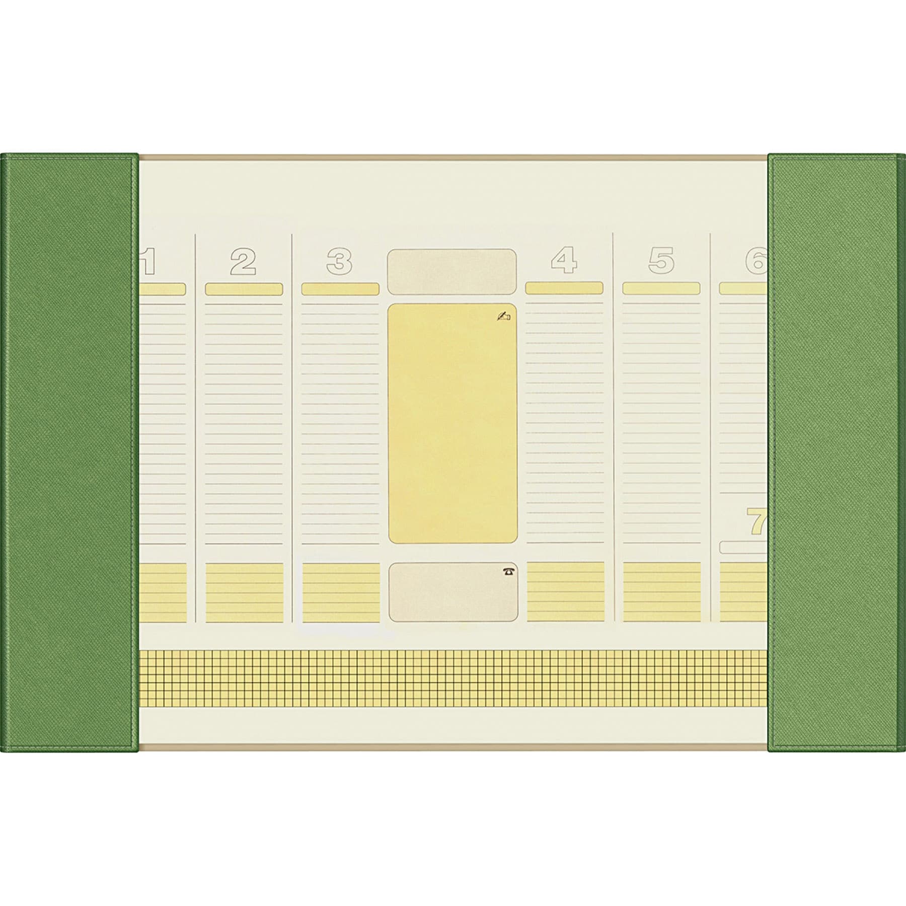 Mapa birou B3 Precision Alicante Kelly Green Lined