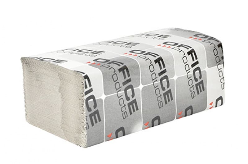 Servetele ZZ hartie reciclata gri, 23x23cm, 1 strat, 200buc/pachet, 20pachete/cutie, Office Products