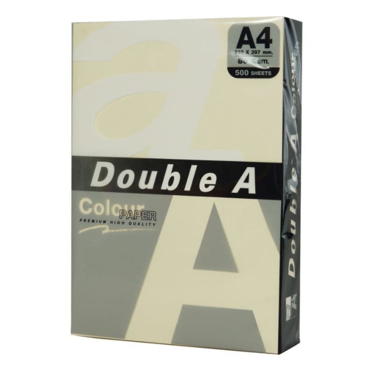 Hartie color pentru copiator A4, 80g/mp, 25coli/top, Double A - pastel ivory