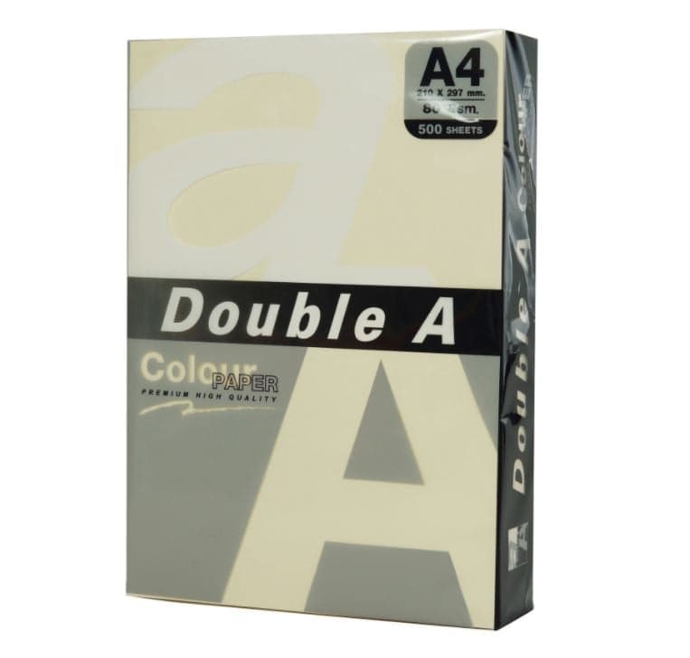Hartie color pentru copiator A4, 80g/mp, 100coli/top, Double A - pastel ivory